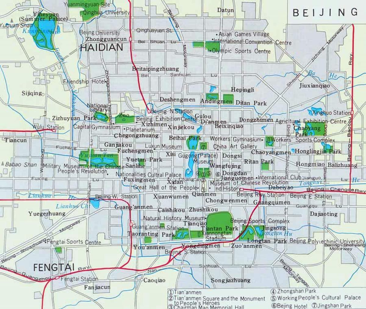 peta kota Beijing