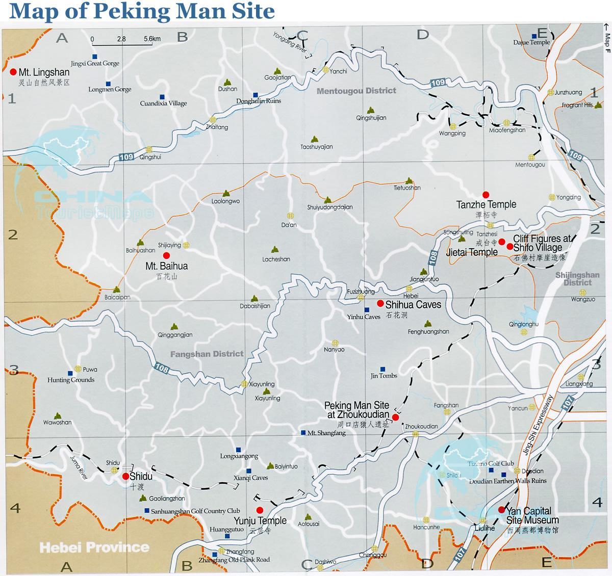 peta dari Peking