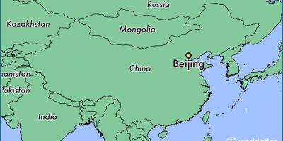 Peta dari China menunjukkan Beijing