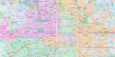 Peta jalan di kota Beijing