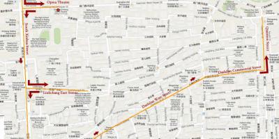 Peta dari Beijing walking tour 