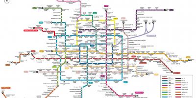 Peta dari stasiun kereta bawah tanah Beijing